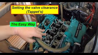 HOW TO ADJUST YOUR VALVES Tappets THE EASY WAY D120 D130 ENGINES Volvo Penta Marine Diesel [upl. by Alberik]