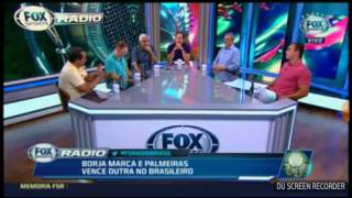 Sormani mostra dedo do meio para mano no programa fox sport radio discutindo sobre o Palmeiras [upl. by Ehsiom]