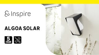 Installer et utiliser le luminaire ALGOA SOLAR INSPIRE [upl. by Nevak904]