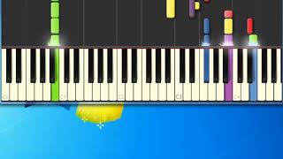 Angel Eyes ABBA Synthesia Piano Piano Tutorial Synthesia [upl. by Kinsler]