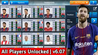 Dream League Soccer 2019 Mega Mod Apk v607All Players Unlocked  Unlimited Players Development [upl. by Akimed]