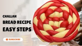 Challah Bread Recipe Easy steps [upl. by Irrep254]