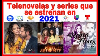 Telenovelas y series que se estrenan en 2021  CosmoNovelas Tv [upl. by Hiett]