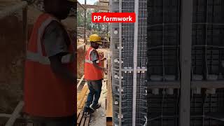 Pp formwork formwork construction shortsvideo [upl. by Eddana57]