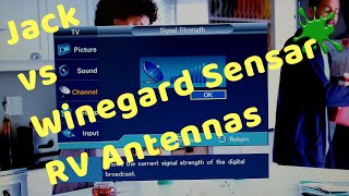 King Jack RV Antenna VS Winegard Sensar RV Antenna Signal Comparison [upl. by Kamin]