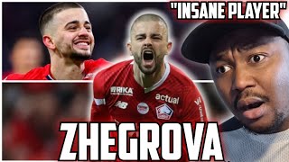 EDON ZHEGROVA IS NEXT LEVEL PLAYER AT LILLE PLAYER REACTION [upl. by Duane]