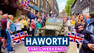 HAWORTH 1940s Weekend  Full tour of Haworth near Bradford West Yorkshire England [upl. by Dwaine]