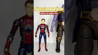 SIZE COMPARISON Mafex Iron SpiderMan mafex spidermannowayhome spiderman [upl. by Arah668]