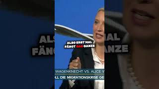 Alice Weidel und Sahra Wagenknecht zur Rückführung von Migranten WELTVideoTV [upl. by Naghem]