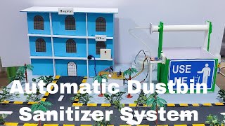 Automatic Dustbin Sanitizer System  Best Project IR Based Inspired Award Project [upl. by Dry]