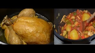 Ratatouille à ma façon et son poulet rôti recette cookeo [upl. by Morrie]