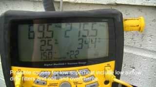 HVAC Service Overcharged Heat Pump Repair [upl. by Quirk]