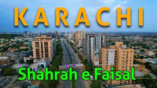 Shahra e faisal Karachi Drone View [upl. by Mark707]