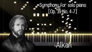 C V Alkan  12 Etudes in All the Minor Keys Symphony for Solo Piano Op 39 No 47 [upl. by Panter579]