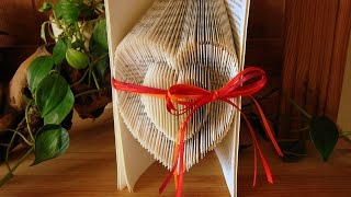 Book folding Art  Origami Sculpture [upl. by Namara779]