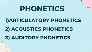 Phonetics and types of phonetics [upl. by Nohtiek]