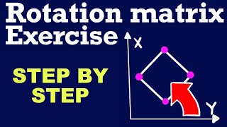 Rotation Matrix Example Exercise  StepbyStep [upl. by Gunn]