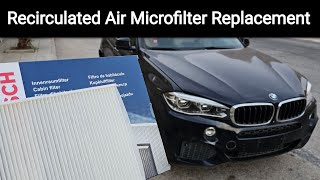 Recirculated Air Microfilter Replacement X5 xDrive35i F15 [upl. by Strephonn]