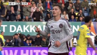 RKC Waalwijk Vs Ajax 02 All Goals Results Extended Highlights Analysis [upl. by Aniryt]