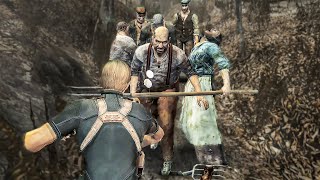 What Happens if You Throw Eggs at Villagers in RESIDENT EVIL 4 [upl. by Bastian]