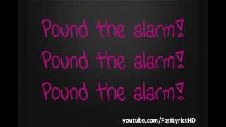 Nicki Minaj  Pound The Alarm Lyrics on Screen [upl. by Emmalyn]