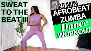 25 MIN AFROBEAT ZUMBA WORKOUT  FAT BURNING CARDIO  SWEAT TO THE BEAT  BLOSSOM2FITNESS [upl. by Eceinahs820]