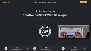 ASMR Programming  Portfolio Website Html CSS Only  No Talking [upl. by Burkle]