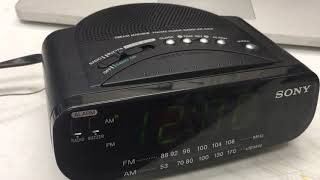 How to Set Alarm on Sony ICFC212 Dream Machine Radio Alarm Clock [upl. by Laresa]