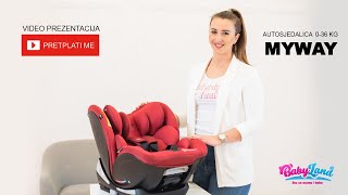 Kinderkraft MYWAY autosjedalica 036 kg  Babyland sve za mame i bebe [upl. by Aenet]