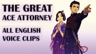 The Great Ace Attorney  All English Voice Clips [upl. by Rusell]