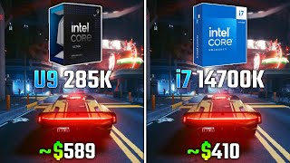 INTEL ULTRA 9 285K vs INTEL i714700K  Test in 6 Games [upl. by Lyle895]