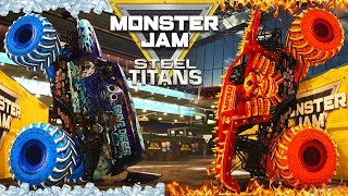 Monster Jam Steel Titans Freestyle Backflip Championship  Monster Jam Fire and Ice [upl. by Sontag]