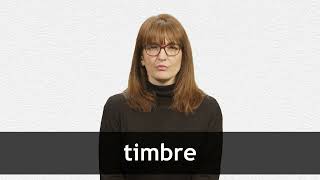 How to pronounce TIMBRE in European Spanish [upl. by Chadd428]