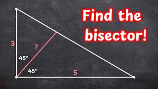 Find the Bisector Drawn From the Right Angle [upl. by Yleek]