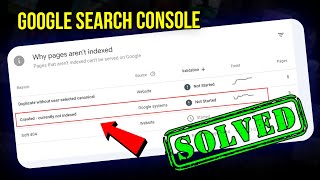 SOLUTION Crawled  Currently Not Indexed Problem in Google Search Console 2024 [upl. by Bernita]