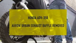 Honda ADV350 Arrow Exhaust sound HD 1080p [upl. by Adall]