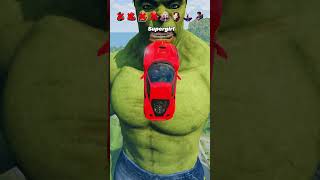 Superheroes Cars vs Hulk 🔥😱 BeamNGDrive shorts beamngdrive beamngshorts hulk marvel dc [upl. by Schonfeld977]