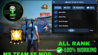 MS TEAM MOD MENU NEW HACK FREE FIRE OB46 1000 ANTIBLACK ANTIBAN CSBr RANK WORKING MS TEAM MOD MENU [upl. by Odraleba211]