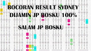 BOCORAN ANGKA SYDNEY 1 AGUSTUS 2024 DIJAMIN JP BOSKU [upl. by Yrovi]