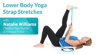 Lower Body Yoga Strap Stretches [upl. by Weeks]