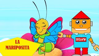 LA MARIPOSITA  Aprendiendo Con Rony I Música para niños Por ahí pasaba la mariposita [upl. by Jules129]