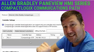 Allen Bradley Panelview 800 HMI to Compactlogix PLC Communications [upl. by Atiral]