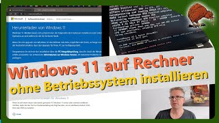 Windows 11 auf Rechner ohne Betriebsystem  FreeDOS installieren [upl. by Yenrab812]