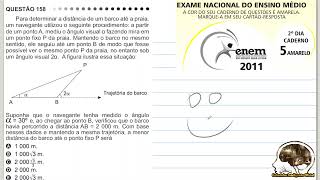 Questão do Enem 2011  Razões Trigonométricas no Triângulo Retângulo  Seno Cosseno e Tangente [upl. by Yesima]