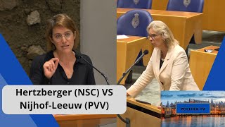 Hertzberger NSC VS NijhofLeeuw PVV quotDe UITSTOOT van Schiphol wordt BEWUST gemanipuleerdquot [upl. by Itnahs]