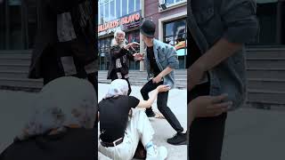 Weak but Brave Homeless Man Defends Innocent Girl from Bullies kindnessman homeless [upl. by Erminna]