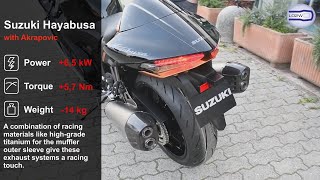 Top 6 Full Exhaust Sound New Suzuki Hayabusa GSXR 1400  Akrapovic Yoshimura SCProject Brocks [upl. by Darell786]