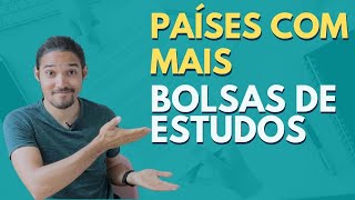 OS 3 MELHORES PAÍSES PARA CONSEGUIR ESTUDAR NO EXTERIOR COM BOLSA [upl. by Avek657]