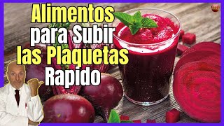 🔴 ALIMENTOS PARA SUBIR LAS PLAQUETAS EN SANGRE BAJAS RAPIDAMENTE 🔴 [upl. by Manya420]