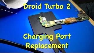 Motorola Droid Turbo 2 Charging Port Repair Xt1585 [upl. by Alia678]